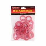 LUKNJAČI ZA USNJE PROWIN 20 KOS PVC OBROČKI 30X20X5 MM