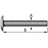 VIJAK ZA ROČAJ M4X40 A2F V ZAVITKU JE 6 KOS