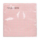 SERVIETE MAJHNE RDEČE PIKE 33X33