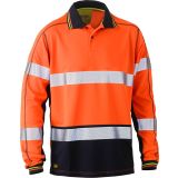 ODSEVNO OBLAČILO BISLEY POLO MAJICA Z DOLGIMI ROKAVI HI VIS ORANŽNA 3XL