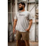 MAJICA KRATKI ROKAV BISLEY LOGO TEE L SIVA