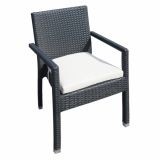 STOL IZ UMETNEGA RATANA BIVA MALAGA JAZZ Z BEŽ BLAZINO