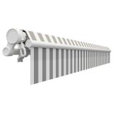 MARKIZA, TENDA NATERIAL CALIMA 300X200 CM BELO/SIVA, ROČNA