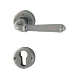 MEDEN.KLJUKA ZA VRATA HOPPE ELBA ANTIK Z ROZETO CIL. F56