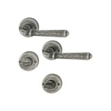 MEDEN.KLJUKA ZA VRATA HOPPE ELBA ANTIK Z ROZETO WC F56