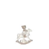 PRAZNIČNA FIGURA MEDVEDEK NA KONJIČKU