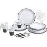 KAMP JEDILNI PRIBOR BRUNNER MELAMINE SET PRALIN 36-DELNI