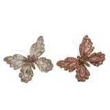 OKRASEK ZA JELKO HOUSE OF SEASONS METULJ 16 CM SORTIRANO