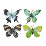 METULJI 3D, TEKSTIL, SET 4, ZELENI