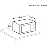 MIKROVALOVNA PEČICA ELECTROLUX EMZ421MMK