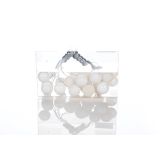 OKRASEK ZA JELKO GLOSSTYLE MINI BUNKICE NA ŽICI 20MM 2/1 BELE
