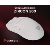 MIŠKA/KAZALNIK GENESIS ZIRCON 500 BREZŽIČNA GAMING-PISARNA 10.000DPI