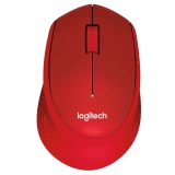 MIŠKA/KAZALNIK LOGITECH M330 SILENT PLUS, RDEČA