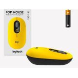 MIŠKA/KAZALNIK LOGITECH POP MOUSE, RUMENA