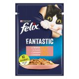 MOKRA HRANA ZA MAČKA FELIX LOSOS 85G