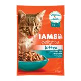 MOKRA HRANA ZA MAČKA IAMS HRANA ZA MLADE MUCE PIŠČANEC, OMAKA, 85G