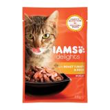 MOKRA HRANA ZA MAČKA IAMS HRANA ZA MUCE PURAN RAČKA, ŽELE, 85G