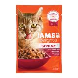 MOKRA HRANA ZA MAČKA IAMS HRANA ZA STAREJŠE PIŠČANEC, OMAKA, 85G