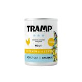 MOKRA HRANA ZA MAČKE TRAMP 3* CAT CHUNKS CHICKEN WITH LIVERKOSI PIŠČANCA IN JETER ZA ODRASLE MAČKE, 8 X 415 G