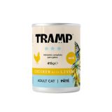MOKRA HRANA ZA MAČKE TRAMP 3* CAT PATE CHICKEN WITH LIVERPAŠTETA ZA ODRASLE MAČKE S PIŠČANCEM IN JETRI, 8 X 415 G