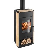 KAMINSKA PEČ HAAS+SOHN MONTEGROTTO-II 305.15-ST BISERNO ČRNA/WOODSTONE
