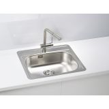 NERJAVNO POMIVALNO KORITO ALVEUS MORE 10, NAT 560X500 MM