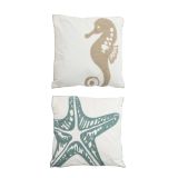OKRASNI VZGLAVNIK MICA MORSKA ZVEZDA,KONJIČEK 43X43 CM