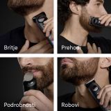 MOŠKI UREJEVALNIK BRAUN BT 7540 ZA BRADO +10 NASTAVKOV