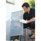 SCHELLENBERG ZAŠČITNA MREŽA ZA SVETLOBNE JAŠKE 50X125 CM, NERJAVEČE JEKLO, BREZ OKVIRJA