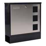 NABIRALNIK ROTTNER DESIGN 380X370X120MM, S CEVJO ČRNA/ SREBRNA