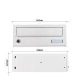 NABIRALNIK ROTTNER MODULARNI 125X305X390MM, BELA