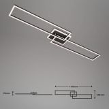 NADGRADNA SMART SVETILKA BRILONER FRAME S LED, 40W CCT B-SMART WIFI+BLUETOOTH