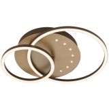 NADGRADNA STROP. SVETILKA BRILONER FRAME 26W WW RJAVO - ZLATA