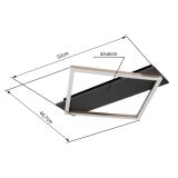 NADGRADNA STROP. SVETILKA GLOBO BEATRIX LED 18W 950LM 3000K 46.7 CM MAT-SIVA