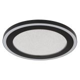 NADGRADNA STROP. SVETILKA GLOBO DAVIES 24W NW OKROGLA, ČRN ROB