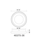 NADGRADNA STROP. SVETILKA GLOBO KRISTAL W 36W CCT