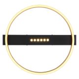 NADGRADNA STROP. SVETILKA LUFFY 24W OKROGLI 400MM ČRNO ZLATI