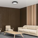 NADGRADNA STROP. SVETILKA MILAGRO GEA ČRNA 36W LED 39CM ML6394