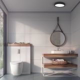 NADGRADNA STROP. SVETILKA MILAGRO GEA ČRNA 36W LED 39CM ML6394