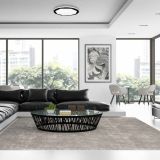 NADGRADNA STROP. SVETILKA MILAGRO OPTIMA ČRNA 52W LED 48CM ML7053