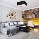 NADGRADNA STROP. SVETILKA MILAGRO SENSO ČRNA 2XE27 MLP7292 KVADRATNA