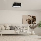 NADGRADNA STROP. SVETILKA MILAGRO SENSO ČRNA 2XE27 MLP7292 KVADRATNA