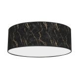 NADGRADNA STROP. SVETILKA MILAGRO SENSO ČRNA 3XE27 MLP7296 50CM OKROGLA