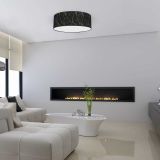 NADGRADNA STROP. SVETILKA MILAGRO SENSO ČRNA 3XE27 MLP7296 50CM OKROGLA