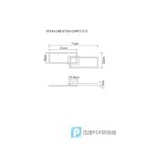 NADGRADNA STROP. SVETILKA TATJANA 24W 710X230X75 MM ČRNI