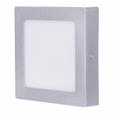 LED PANEL EMOS 12W NW SREBRNI, KVADRATNI NADGRADNI