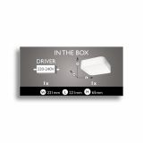 NADGRADNA STROP. SVETILKA PHILIPS CANIS 1X13W LED 59712/31/16 BELA