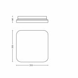 NADGRADNA STROP. SVETILKA PHILIPS TREAT 1X22W 2GX13 30187/31/16 BELA