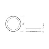 NADGRADNI LED PANEL OSRAM LIGHTIFY SURFACE CROWN 23W 230V FI 23CM