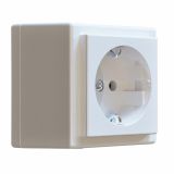 NADOMETNA VTIČNICA KUBIKO VARNOSTNA RJAVA, VIJAČNA